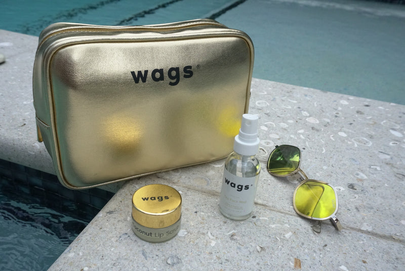 Gold Make up Bag Wags®️ - Limited Edition - Wags Label